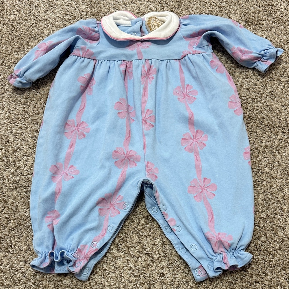 Beaufort Bonnet bow onesie